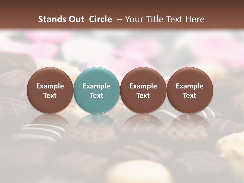 Celebration Caramel Confection PowerPoint Template