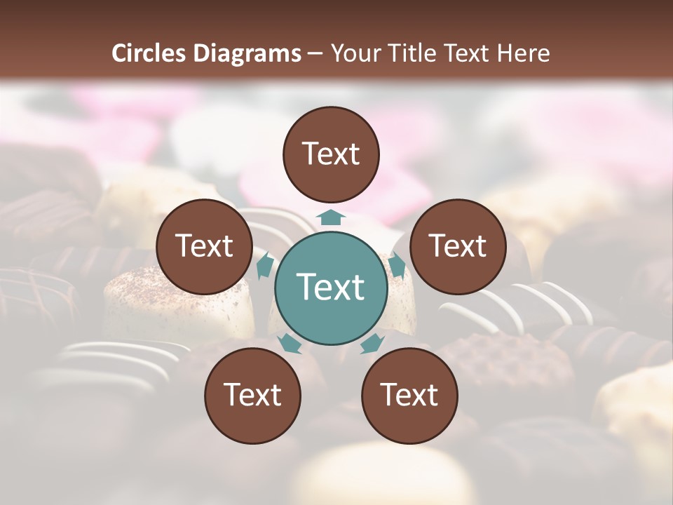 Celebration Caramel Confection PowerPoint Template