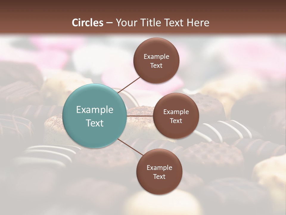 Celebration Caramel Confection PowerPoint Template