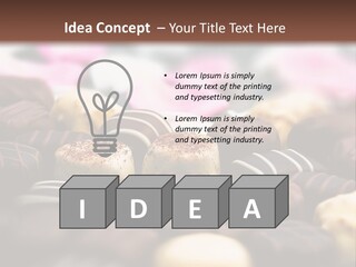 Celebration Caramel Confection PowerPoint Template