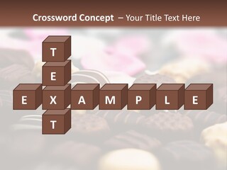 Celebration Caramel Confection PowerPoint Template