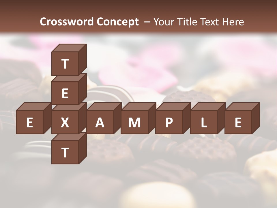 Celebration Caramel Confection PowerPoint Template