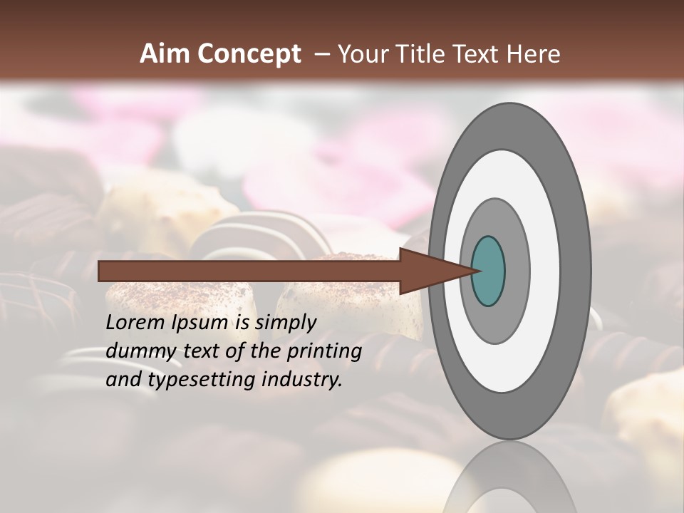 Celebration Caramel Confection PowerPoint Template