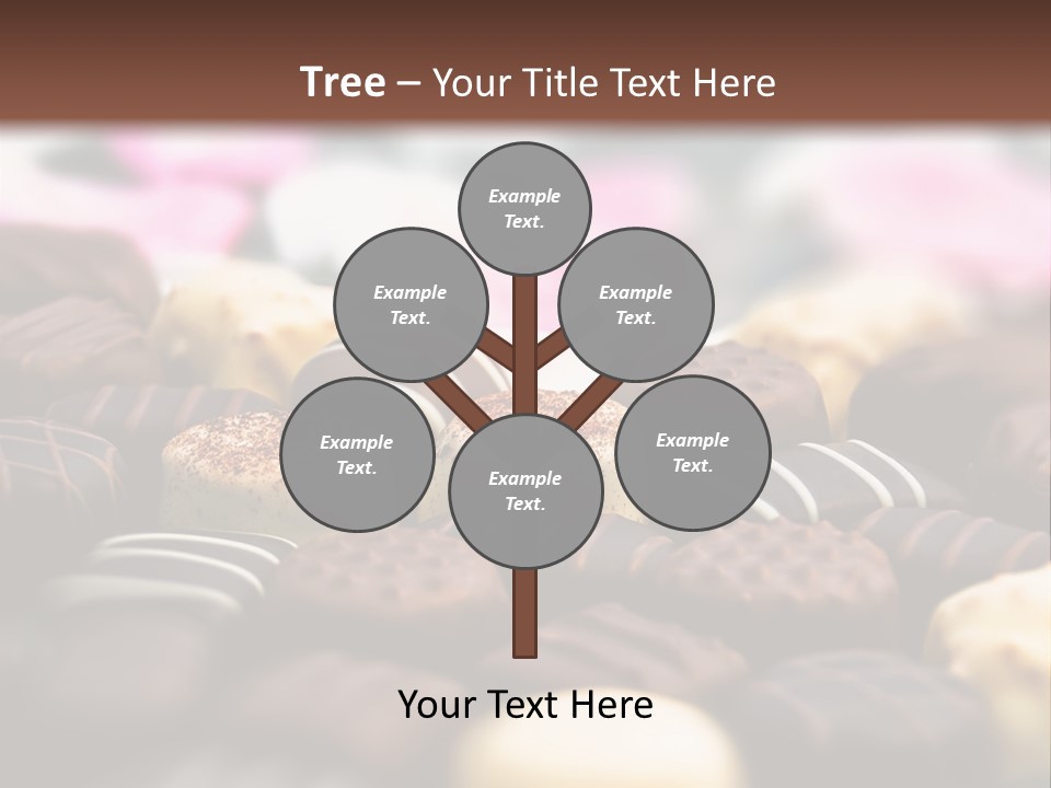 Celebration Caramel Confection PowerPoint Template