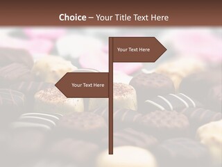 Celebration Caramel Confection PowerPoint Template