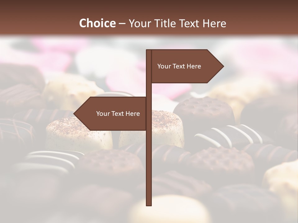 Celebration Caramel Confection PowerPoint Template