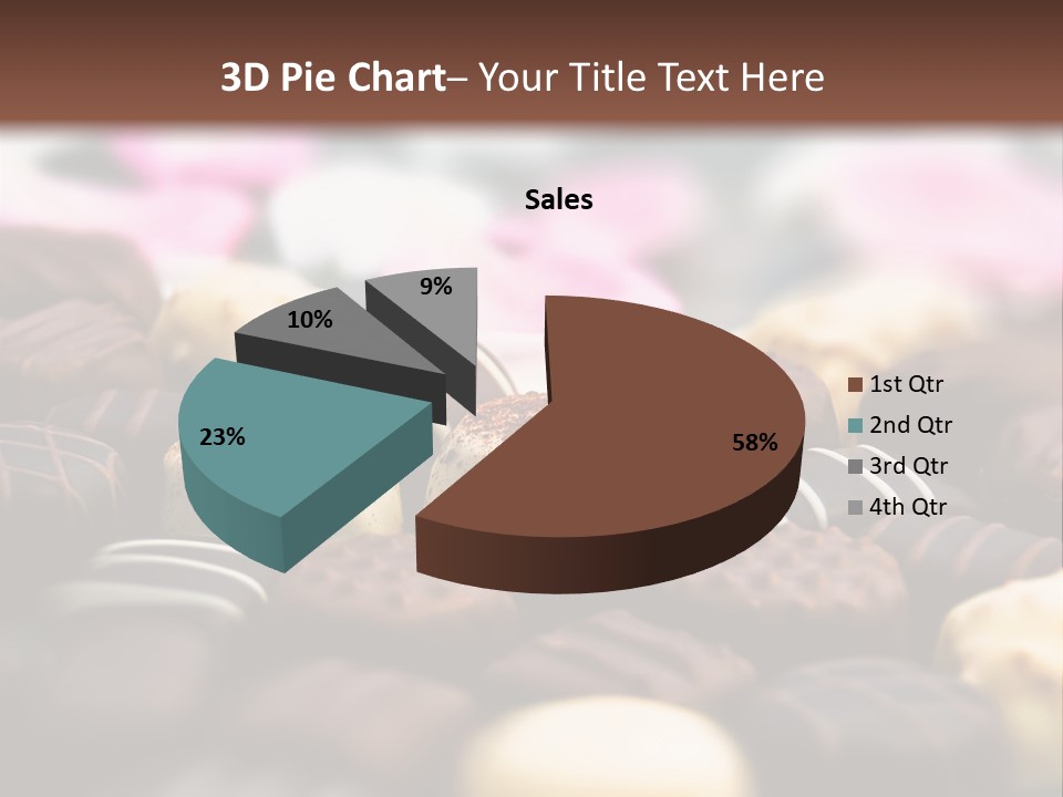 Celebration Caramel Confection PowerPoint Template