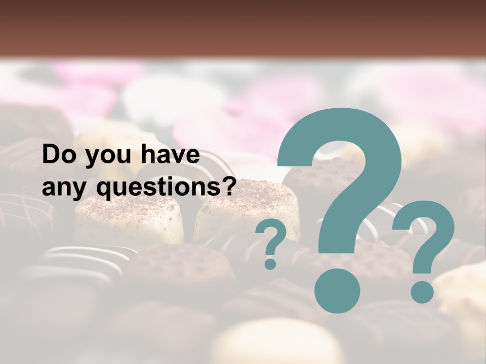 Celebration Caramel Confection PowerPoint Template