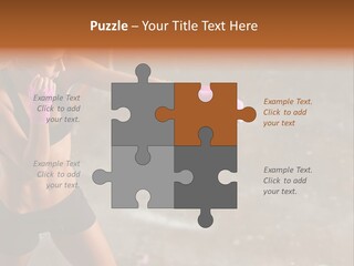 A Woman In A Sports Bra Top And Pink Gloves PowerPoint Template