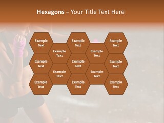 A Woman In A Sports Bra Top And Pink Gloves PowerPoint Template