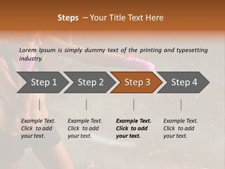 A Woman In A Sports Bra Top And Pink Gloves PowerPoint Template