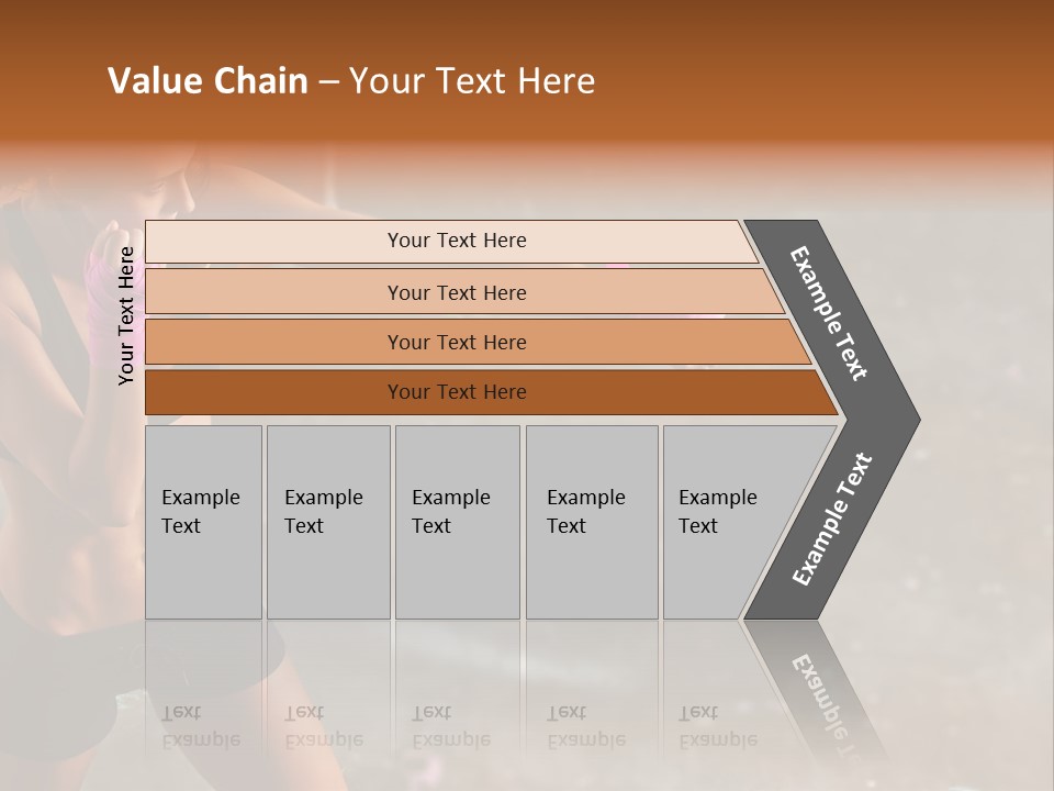 A Woman In A Sports Bra Top And Pink Gloves PowerPoint Template