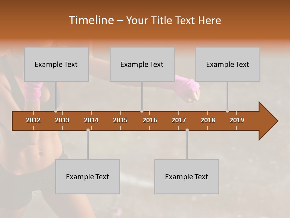 A Woman In A Sports Bra Top And Pink Gloves PowerPoint Template