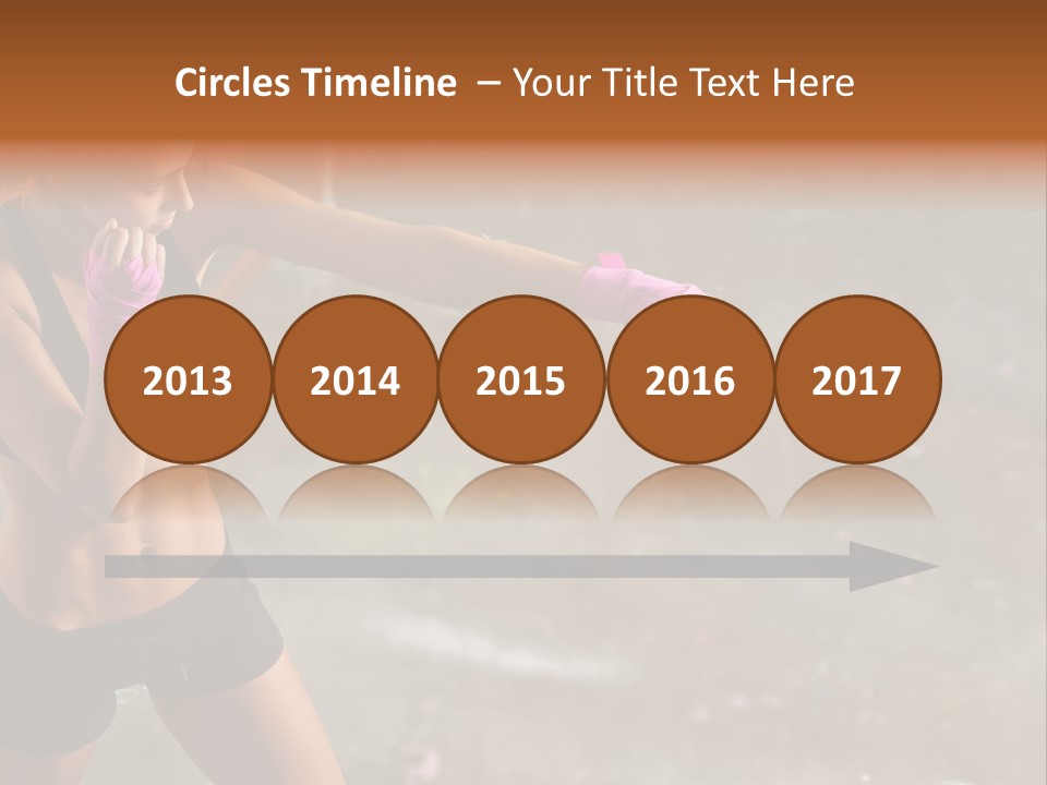 A Woman In A Sports Bra Top And Pink Gloves PowerPoint Template