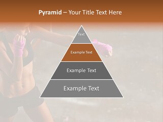 A Woman In A Sports Bra Top And Pink Gloves PowerPoint Template