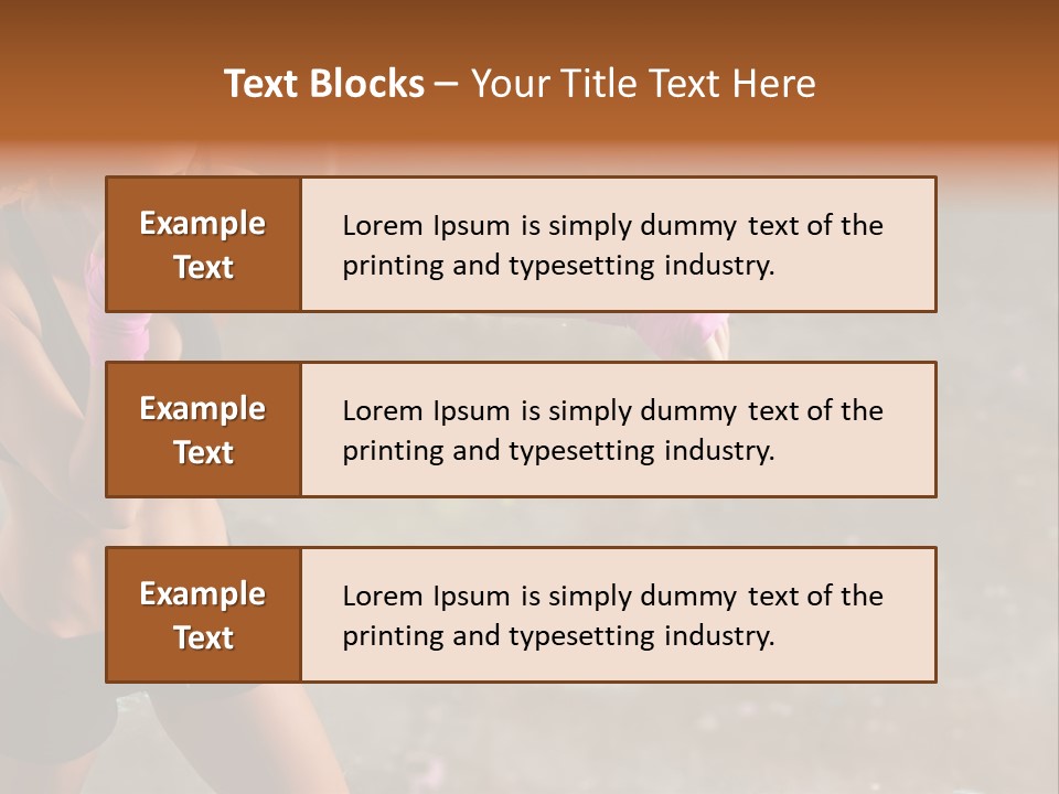 A Woman In A Sports Bra Top And Pink Gloves PowerPoint Template