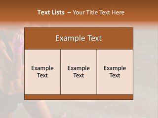 A Woman In A Sports Bra Top And Pink Gloves PowerPoint Template