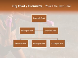 A Woman In A Sports Bra Top And Pink Gloves PowerPoint Template