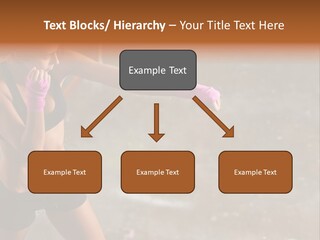 A Woman In A Sports Bra Top And Pink Gloves PowerPoint Template