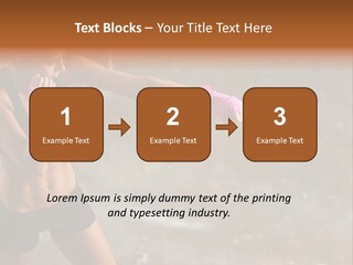 A Woman In A Sports Bra Top And Pink Gloves PowerPoint Template