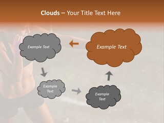 A Woman In A Sports Bra Top And Pink Gloves PowerPoint Template