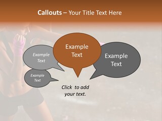 A Woman In A Sports Bra Top And Pink Gloves PowerPoint Template