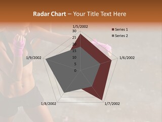 A Woman In A Sports Bra Top And Pink Gloves PowerPoint Template