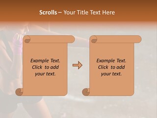 A Woman In A Sports Bra Top And Pink Gloves PowerPoint Template