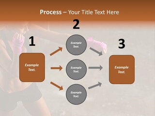 A Woman In A Sports Bra Top And Pink Gloves PowerPoint Template