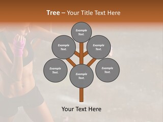 A Woman In A Sports Bra Top And Pink Gloves PowerPoint Template