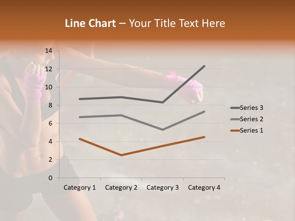 A Woman In A Sports Bra Top And Pink Gloves PowerPoint Template