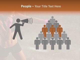 A Woman In A Sports Bra Top And Pink Gloves PowerPoint Template