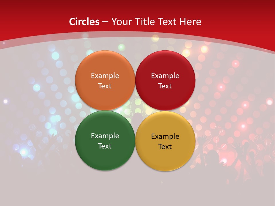 Group Background Girl PowerPoint Template