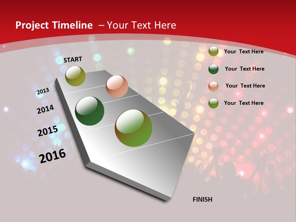 Group Background Girl PowerPoint Template