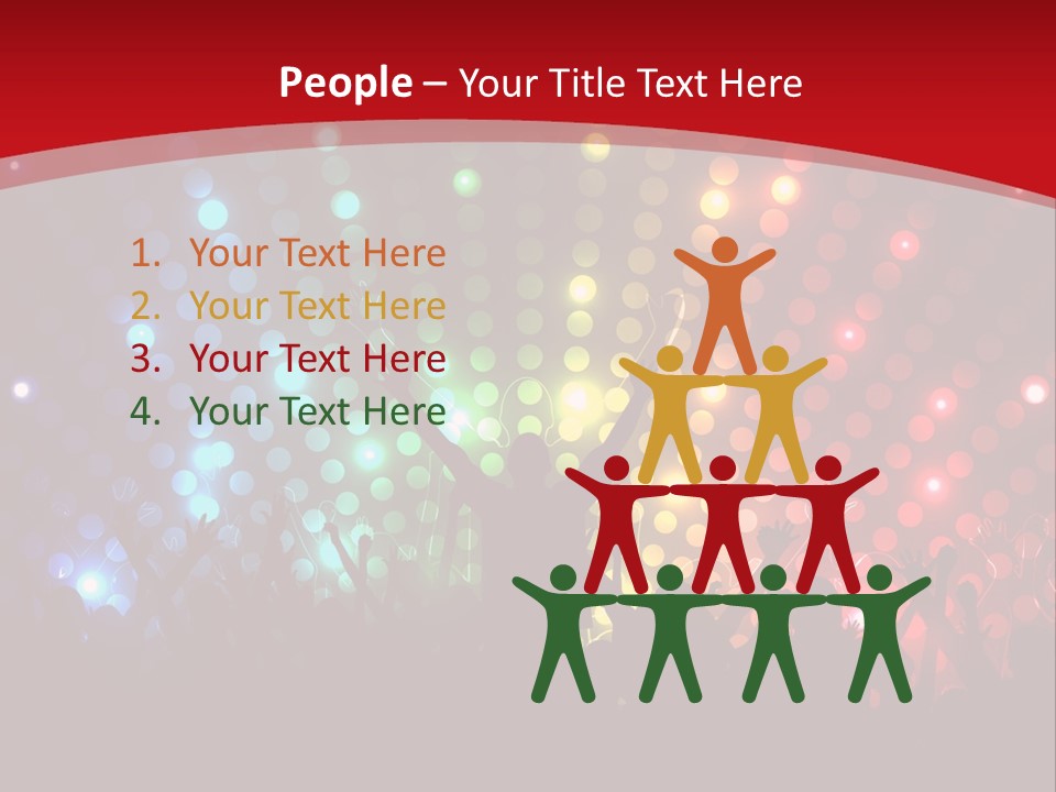 Group Background Girl PowerPoint Template