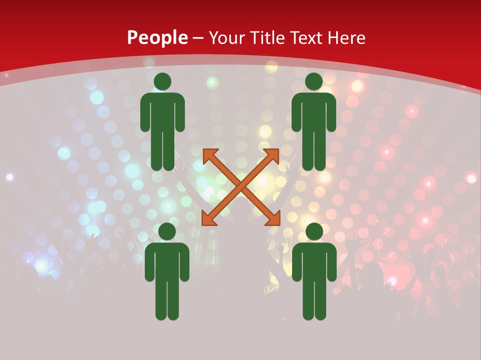Group Background Girl PowerPoint Template