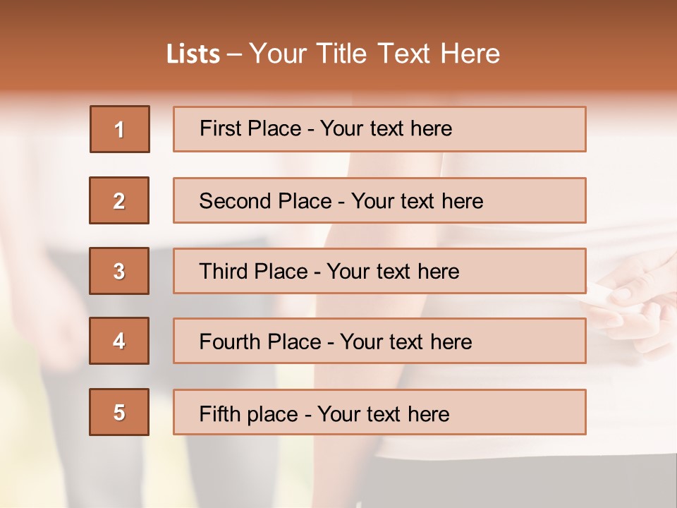 Calories Model Hip PowerPoint Template