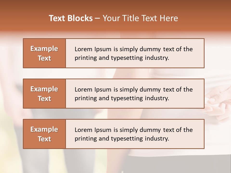 Calories Model Hip PowerPoint Template