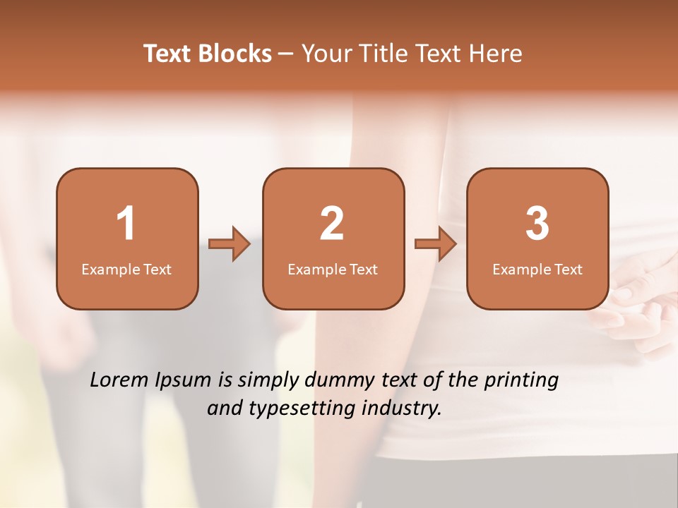 Calories Model Hip PowerPoint Template