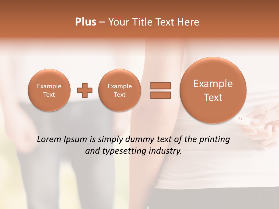 Calories Model Hip PowerPoint Template