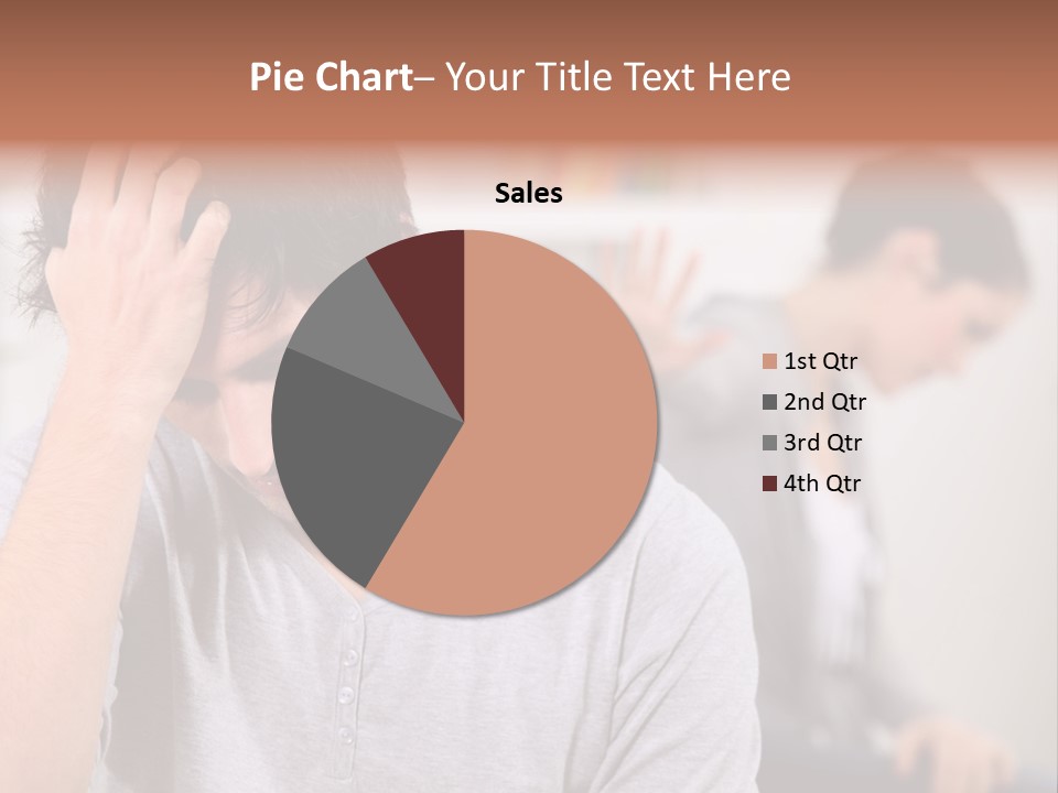 A Man Holding His Head In Front Of A Mirror PowerPoint Template
