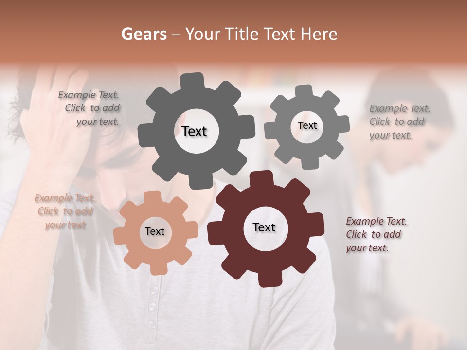 A Man Holding His Head In Front Of A Mirror PowerPoint Template