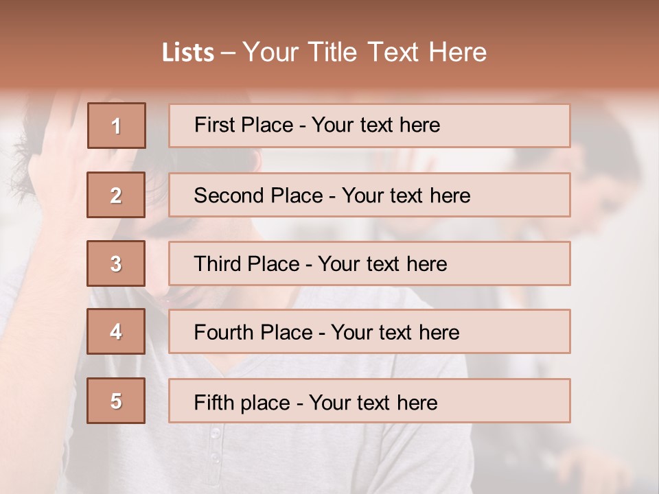 A Man Holding His Head In Front Of A Mirror PowerPoint Template