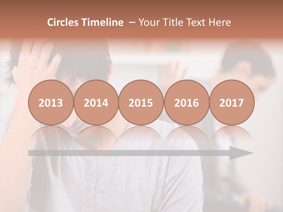 A Man Holding His Head In Front Of A Mirror PowerPoint Template