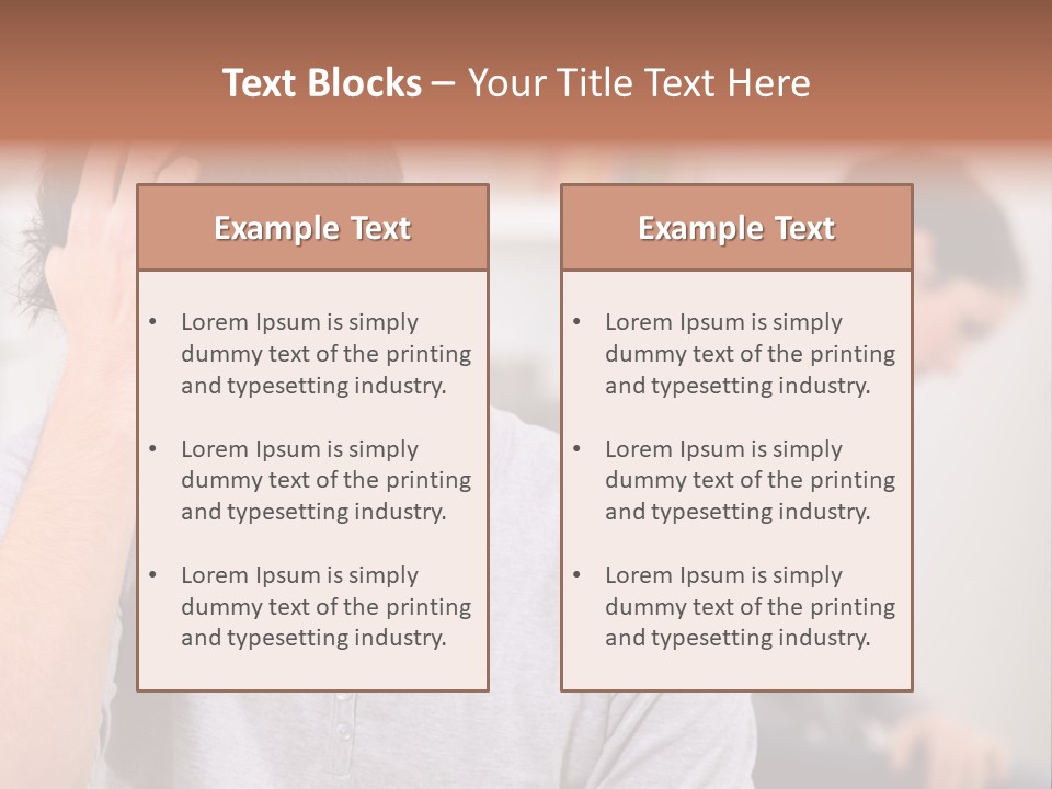 A Man Holding His Head In Front Of A Mirror PowerPoint Template
