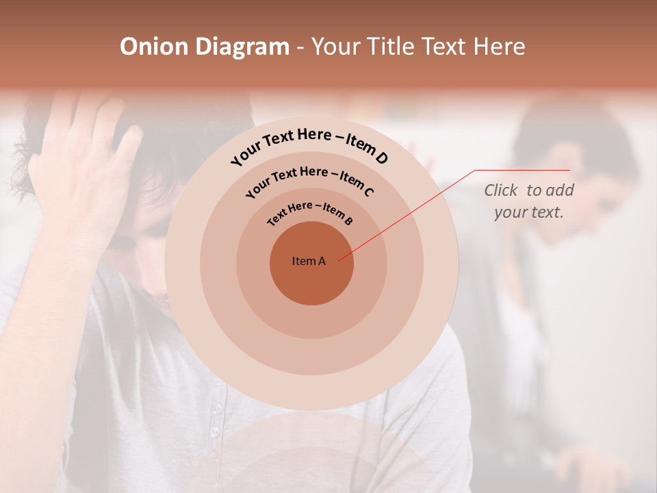 A Man Holding His Head In Front Of A Mirror PowerPoint Template