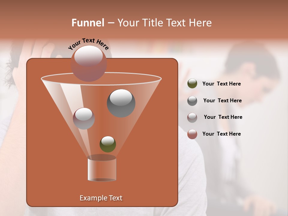 A Man Holding His Head In Front Of A Mirror PowerPoint Template