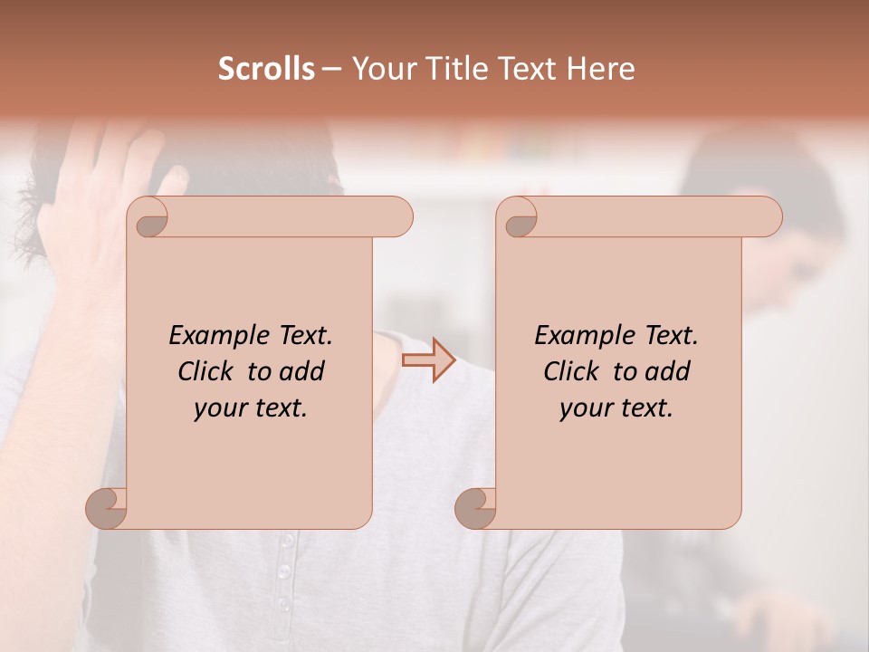 A Man Holding His Head In Front Of A Mirror PowerPoint Template