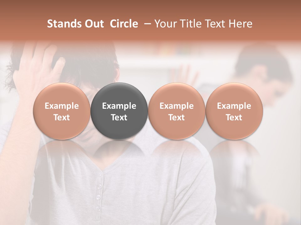 A Man Holding His Head In Front Of A Mirror PowerPoint Template