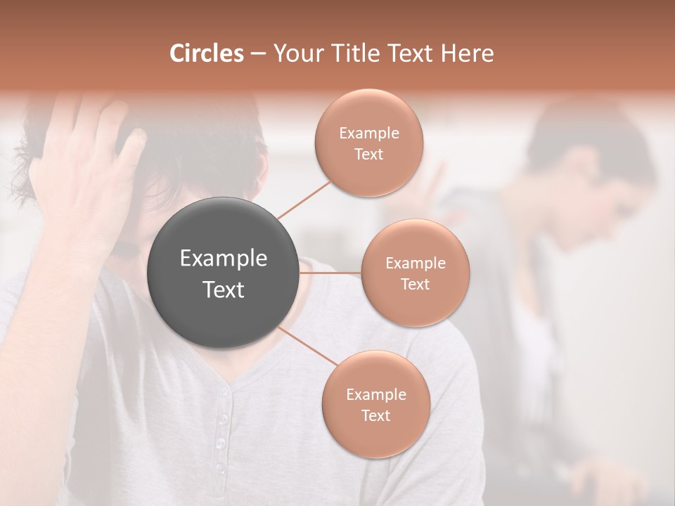 A Man Holding His Head In Front Of A Mirror PowerPoint Template